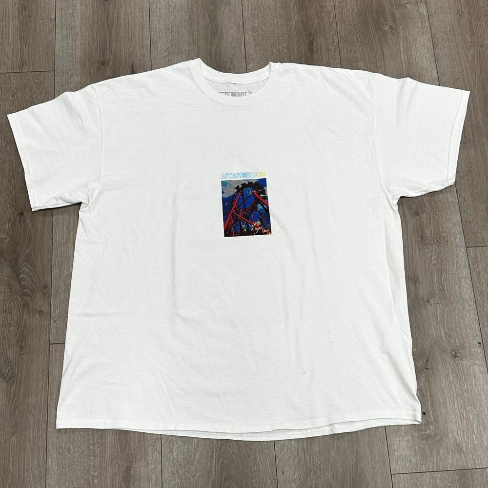 2018 Travis Scott Astroworld Tour Roller Coaster Tee T Shirt sz XXL 2XL SF